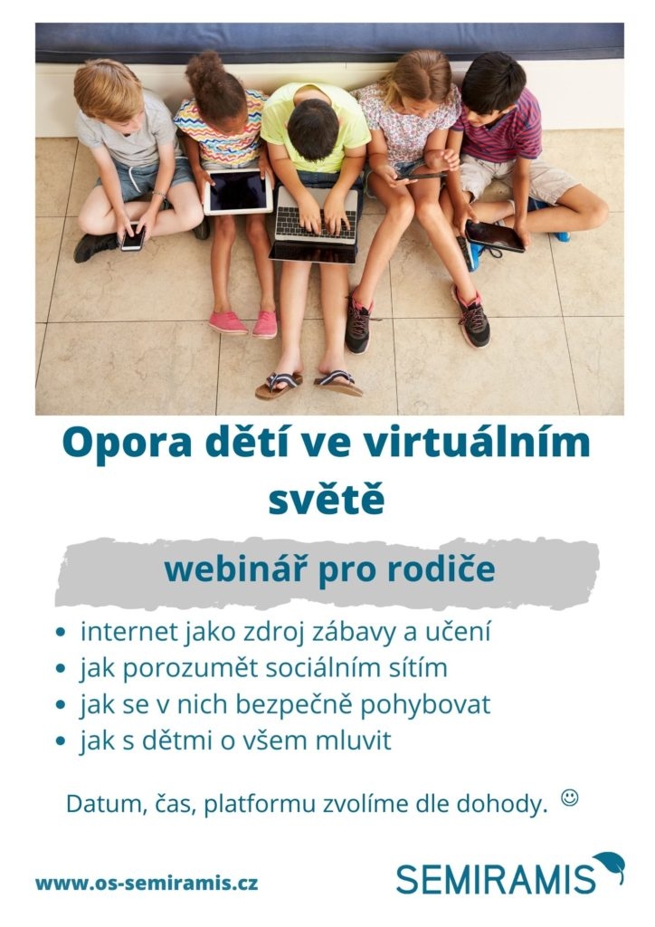 Webinář pro rodiče – Jak být dětem oporou ve virtuálním světě – 10. 6. 2021